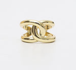 Load image into Gallery viewer, 14K Solid Gold Infinity Knot Ring, Wide Band Promise Ring