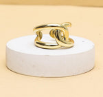 Load image into Gallery viewer, 14K Solid Gold Infinity Knot Ring, Wide Band Promise Ring