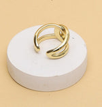 Load image into Gallery viewer, 14K Solid Gold Infinity Knot Ring, Wide Band Promise Ring

