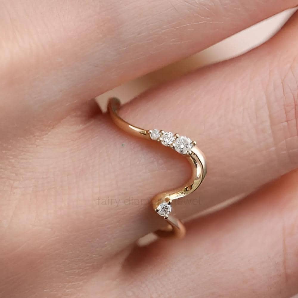 2 CT Oval Moissanite Engagement Ring Set, 14K Gold Wedding Bridal Set