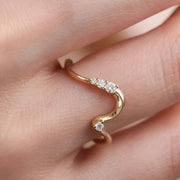 2 CT Oval Moissanite Engagement Ring Set, 14K Gold Wedding Bridal Set
