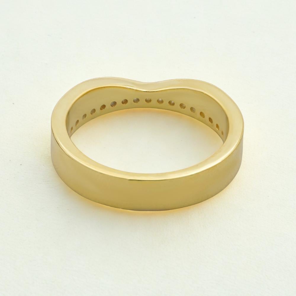 Lab Grown Diamond Pave Cigar Wedding Band, Unique Minimalist V Shaped Round Diamond Chevron Curved  Stacking Thick Wide Engagement Ring